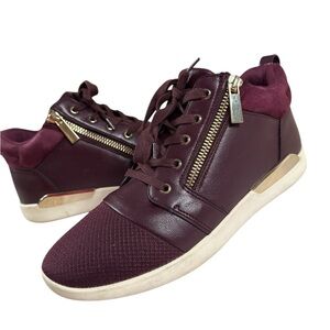 ALDO‎ Naven Red/Burgundy High Ankle Sneakers